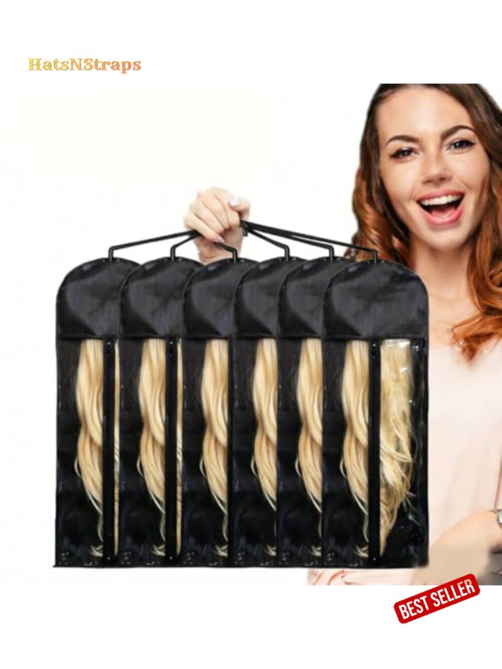 Anti-Static Wig Storage & Care Set - 6 Pieces with Stands